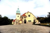 Die alte Evangelische Kirche in Tsingtau, fotografiert im Oktober 2011